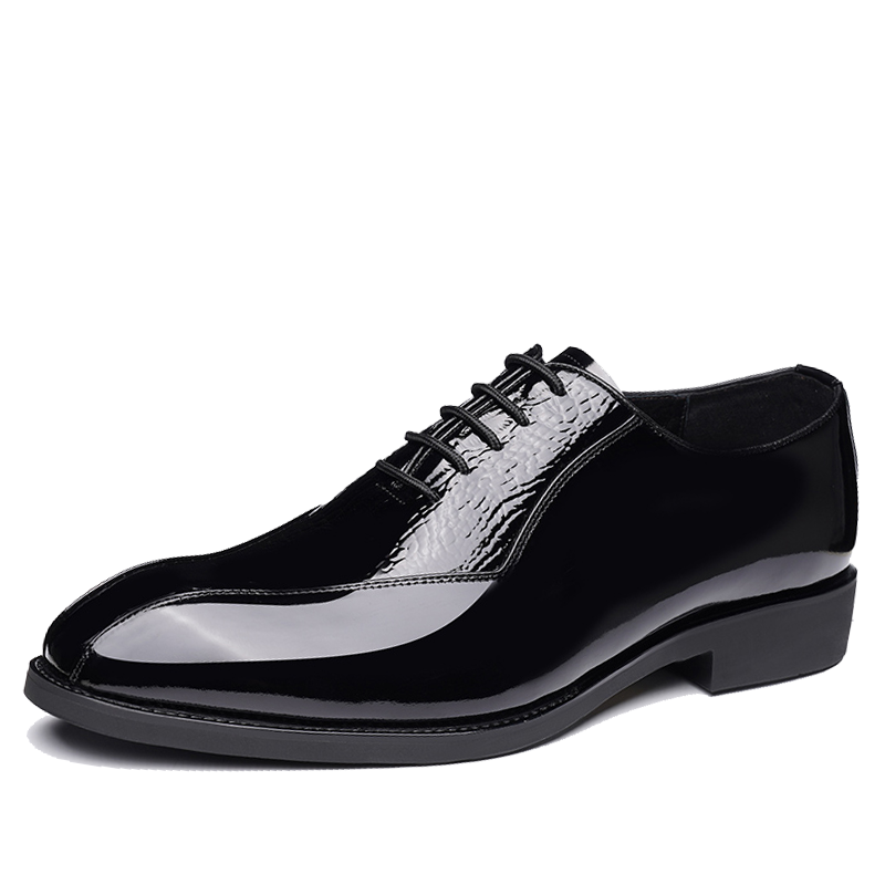 Crocodile Print British Style Business Shoes